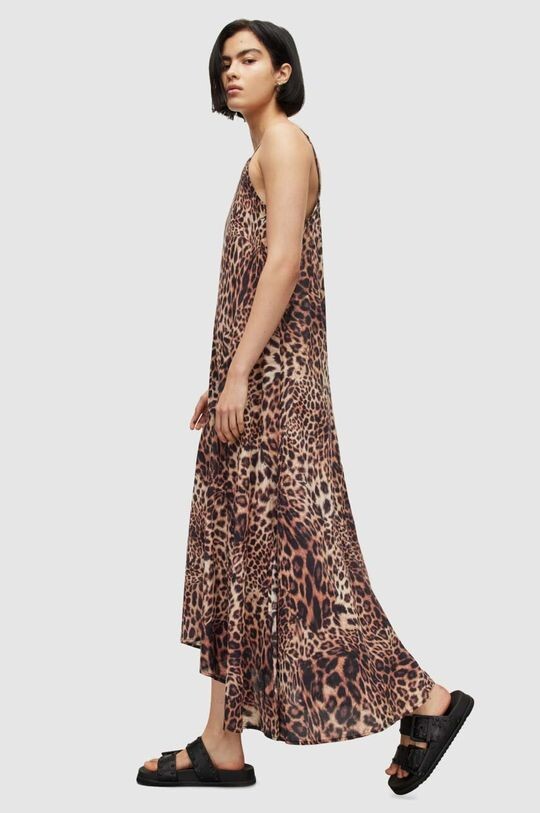 

Хлопковое платье ESSIE EVITA DRESS AllSaints, коричневый