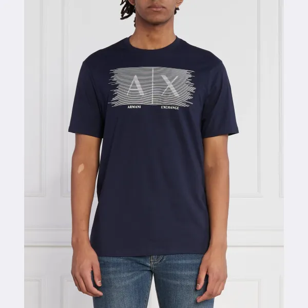 

Футболка стандартного кроя Armani Exchange, синий