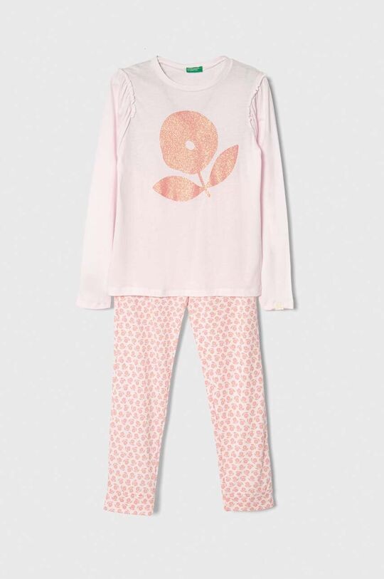 

Детская пижама United Colors of Benetton, розовый