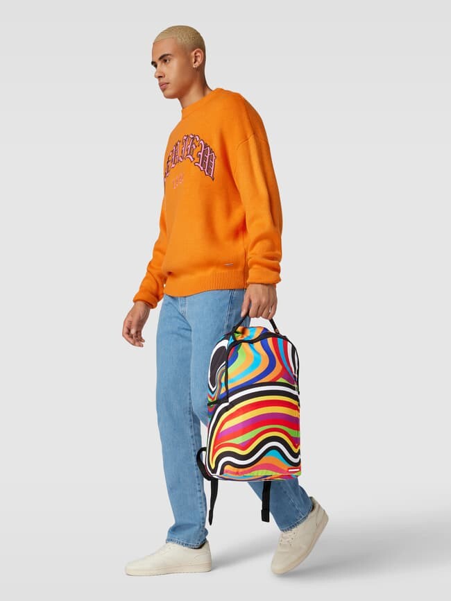 

Рюкзак со сплошным узором, модель GROOVY WAVES Sprayground, оранжевый