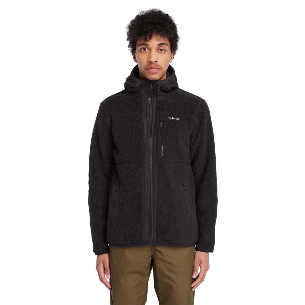 

Толстовка на молнии Timberland Mix Media Sherpa, черный
