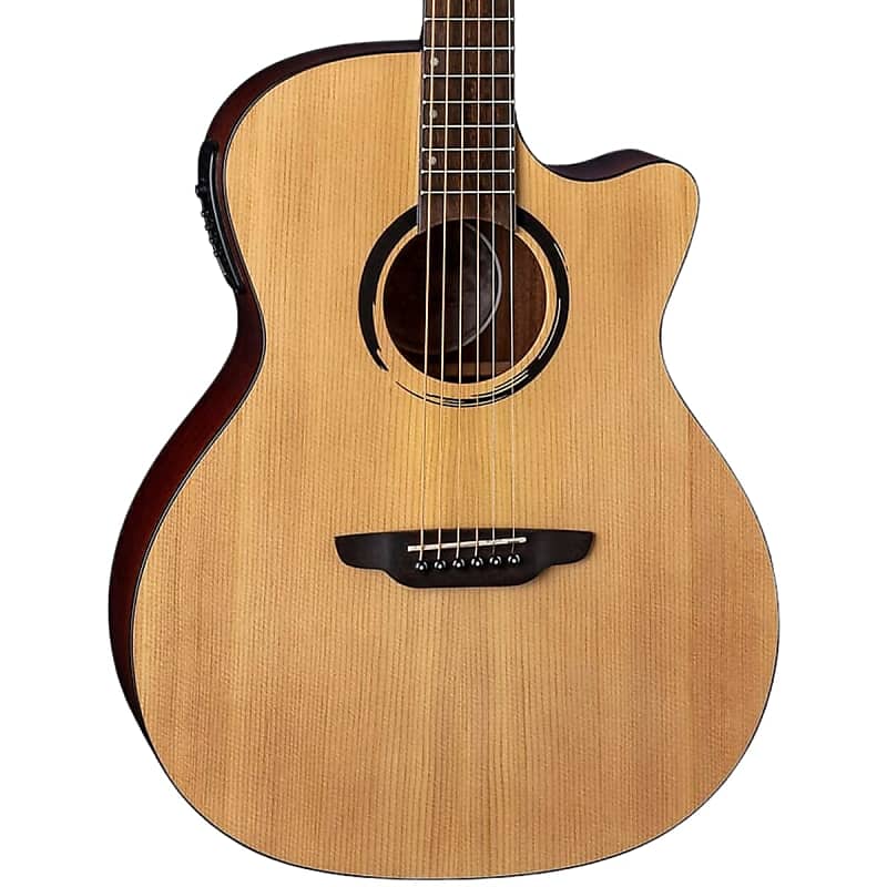 цена Акустическая гитара Luna WABI E FOLK Acoustic Electric Folk Guitar Solid Top