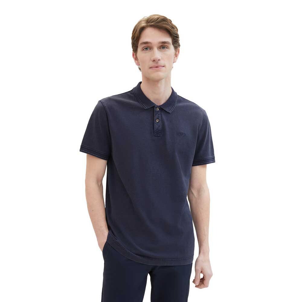 

Поло Tom Tailor Garment Dye, синий