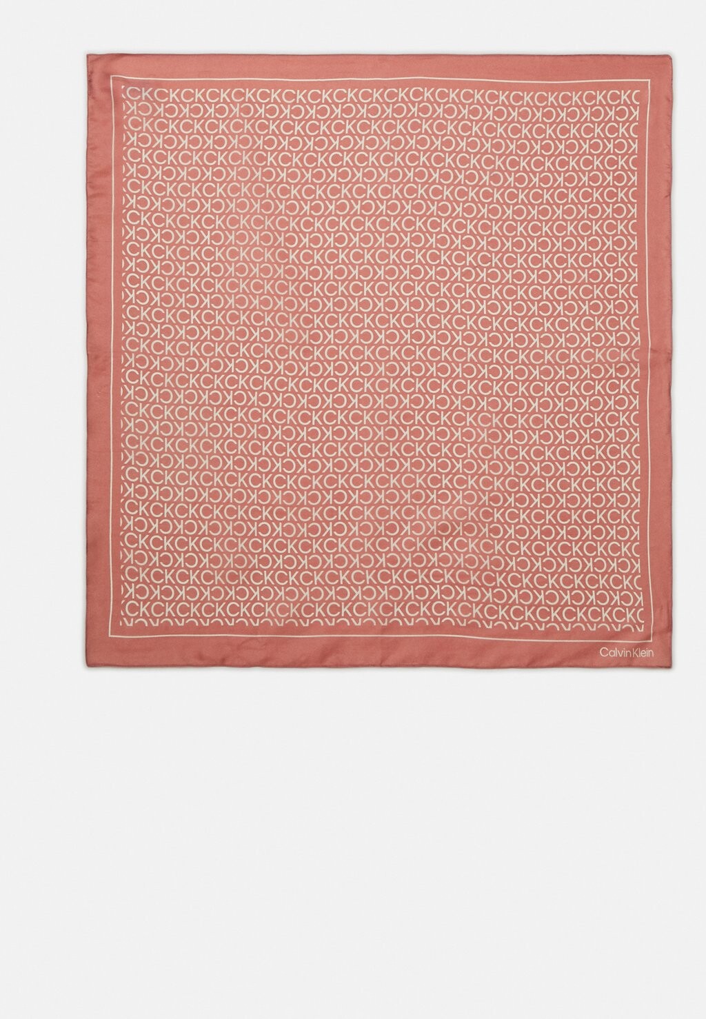 

Шарф Monogram Bandana Calvin Klein, цвет ash rose