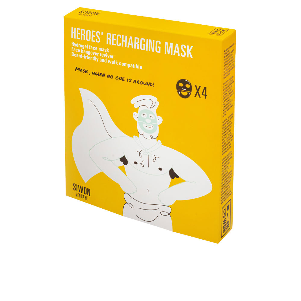 Маска для лица Heroes’ recharging mask hydrogel face mask Siwon, 30 г 2 шт гидрогелевая пленка с вырезом под камеру для оппо к10 про oppo k10 pro
