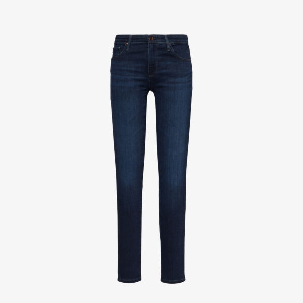 

Джинсы узкого кроя prima из эластичного денима со средней посадкой Ag Jeans, синий