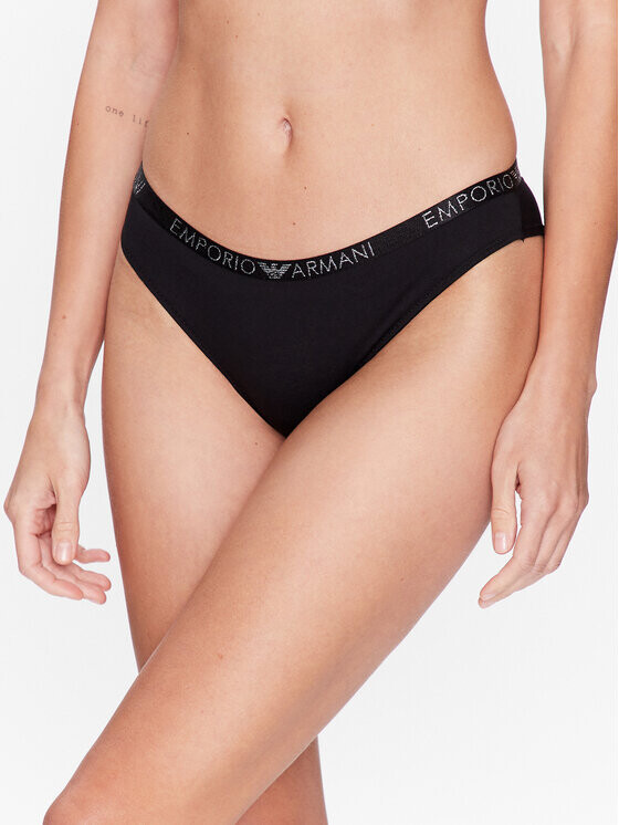 

Комплект из 2 бразильских женских трусов Emporio Armani Underwear, черный