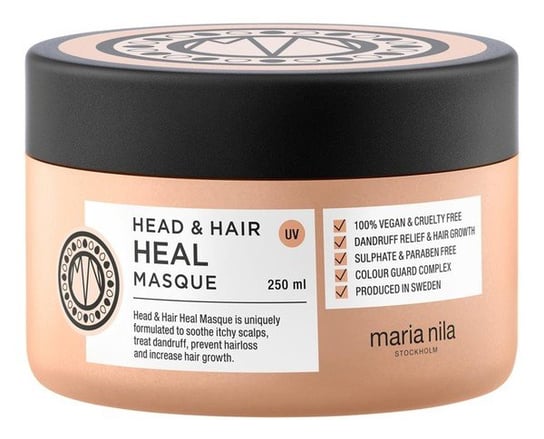 цена Успокаивающая маска для волос Head & Hair Heal Masque, 250 мл Maria Nila
