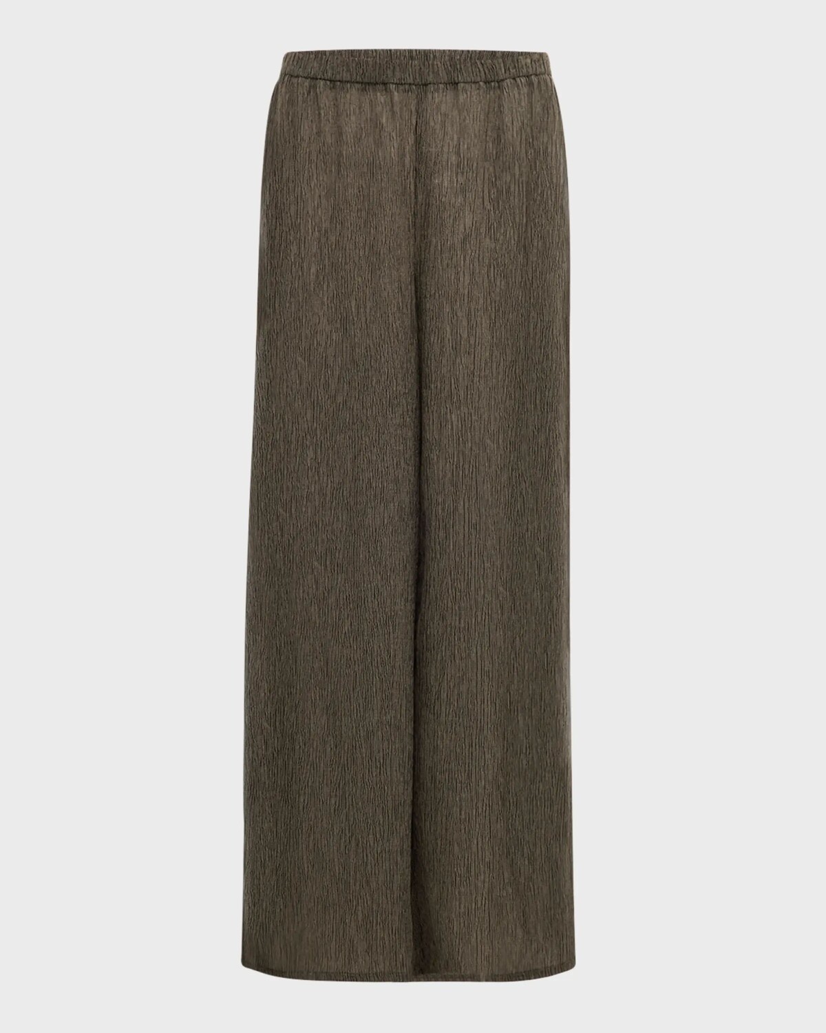 

Широкие брюки до щиколотки с мятой миниатюрной модели Eileen Fisher, цвет Taupe