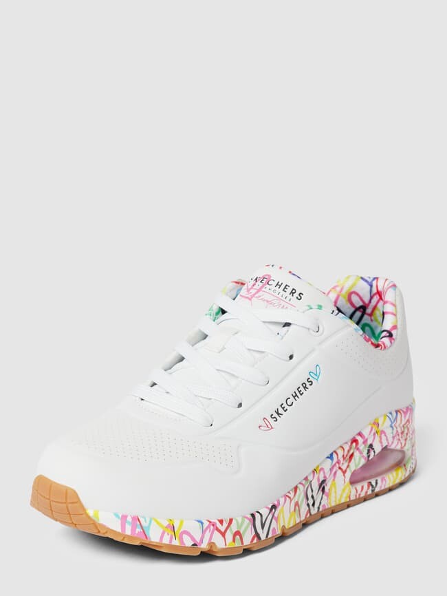 

Кроссовки с мотивным принтом, модель UNO SKECHERS, белый