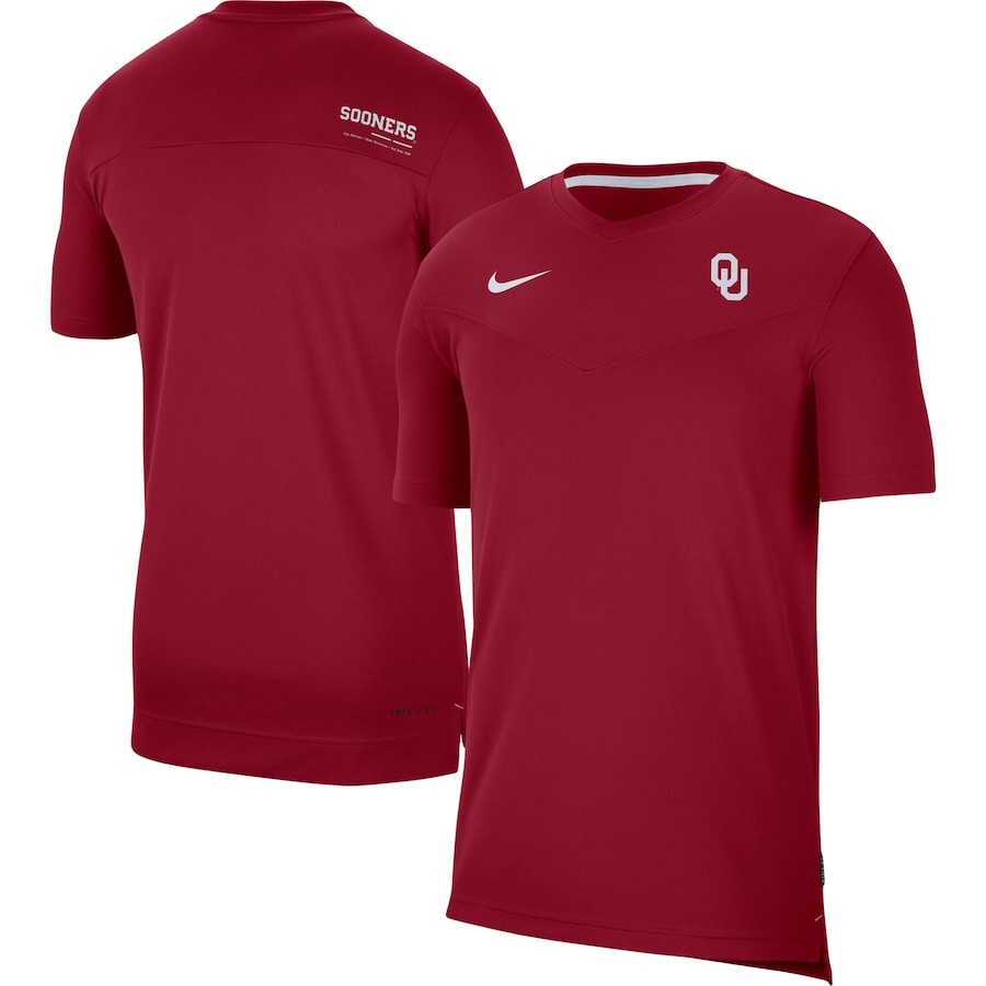 

Футболка с коротким рукавом Nike Oklahoma Sooners, малиновый