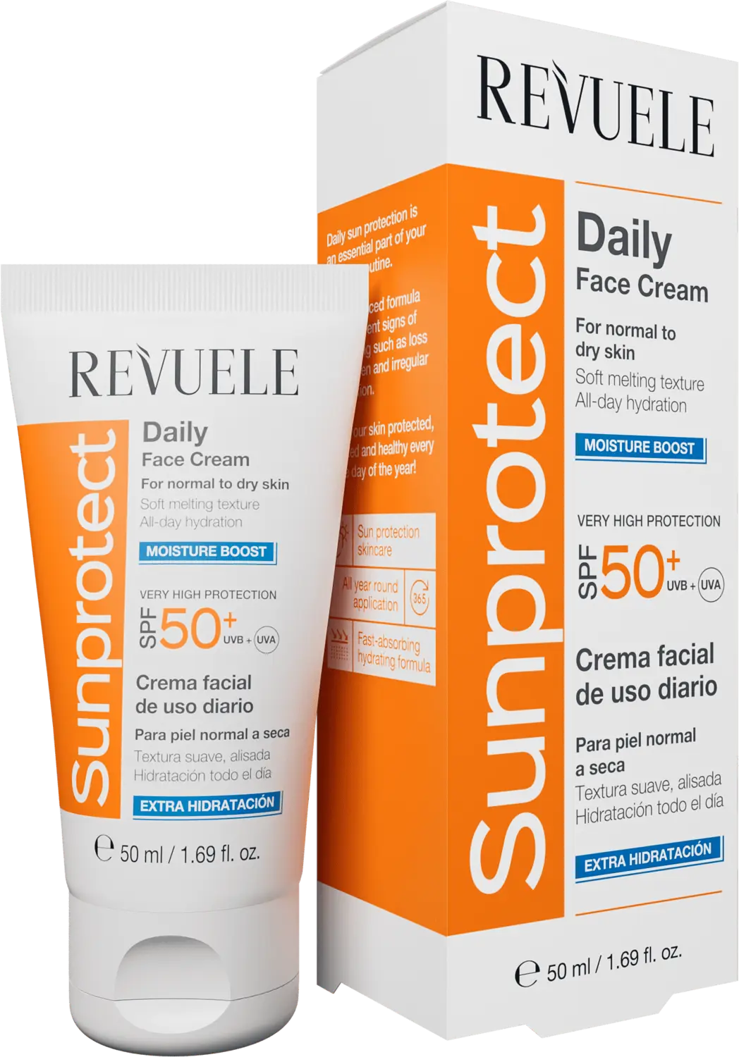 

Крем для лица с spf50+ Revuele Sunprotect, 50 мл