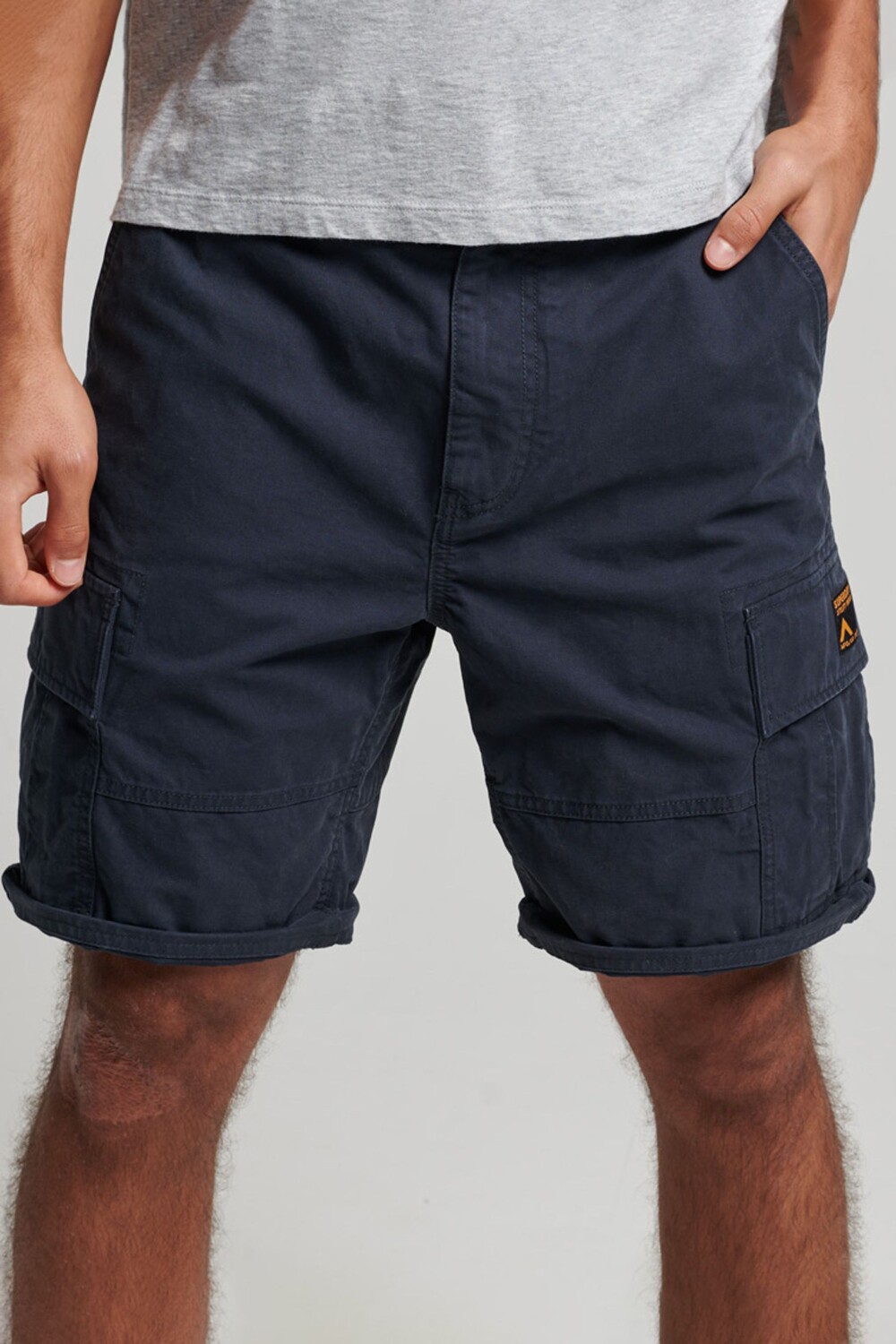 

Тяжелые синие шорты карго Superdry, синий