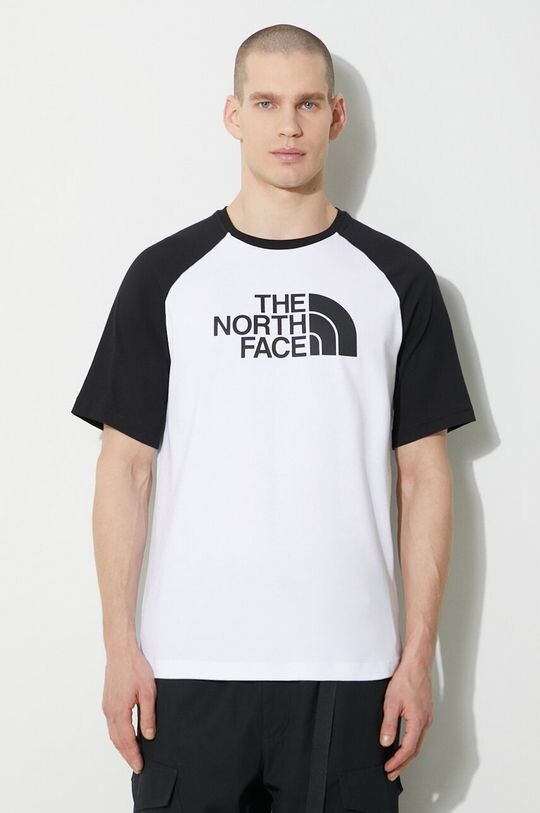 

Хлопковая футболка MS/S Raglan Easy Tee The North Face, белый