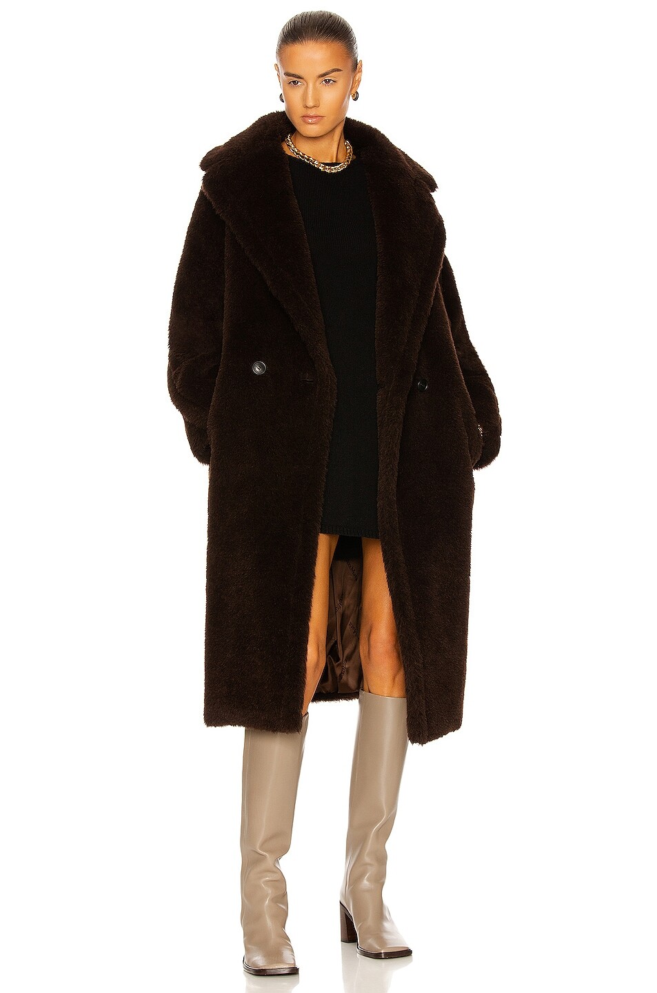 

Пальто Max Mara Tedgirl, коричневый