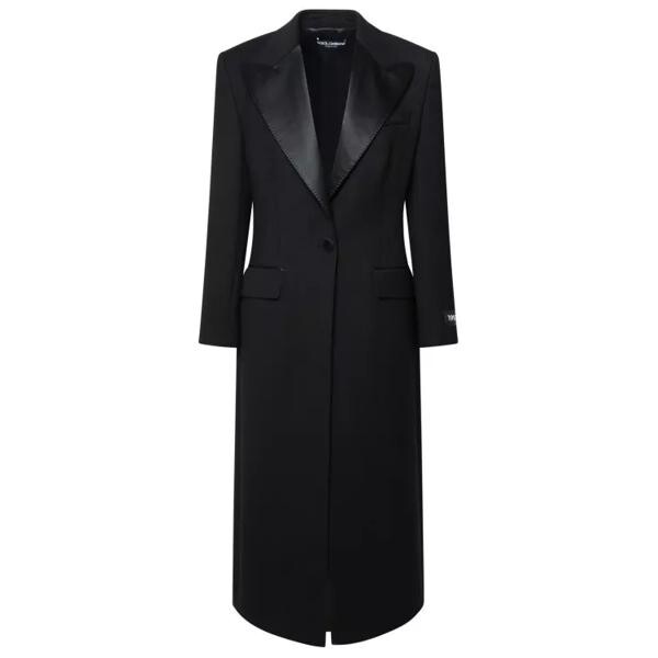

Пальто virgin wool blend coat Dolce&Gabbana, черный