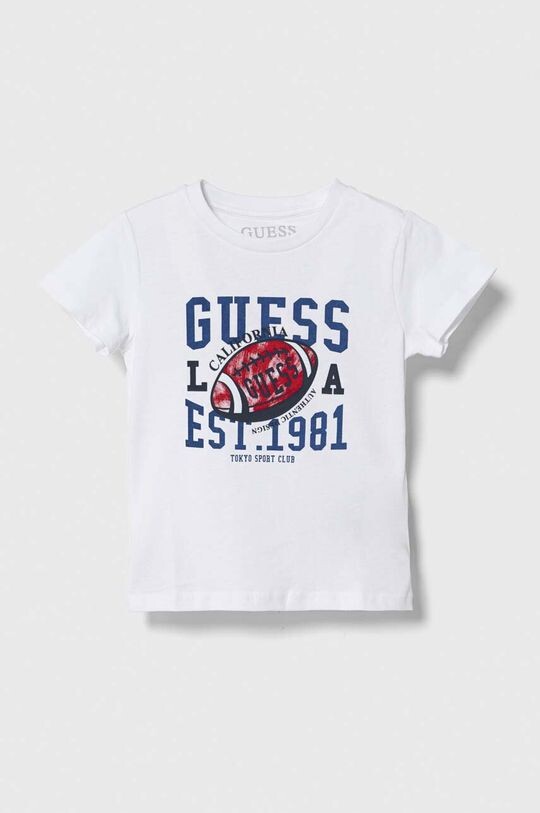 

Guess Детская хлопковая футболка, белый