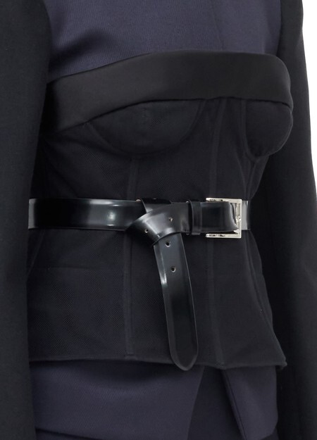

Топ из хлопкового тюля Maison Margiela, черный