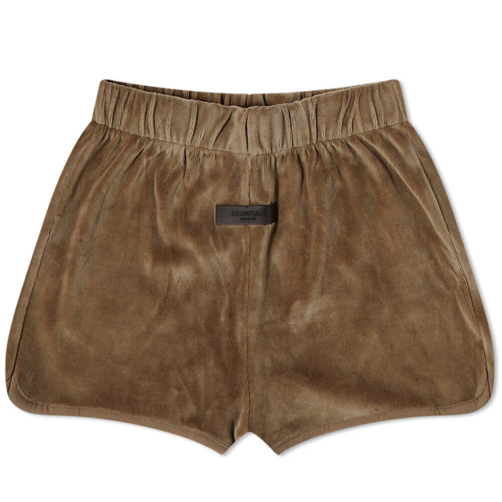 

Велюровые шорты Fear of God Essentials, коричневый
