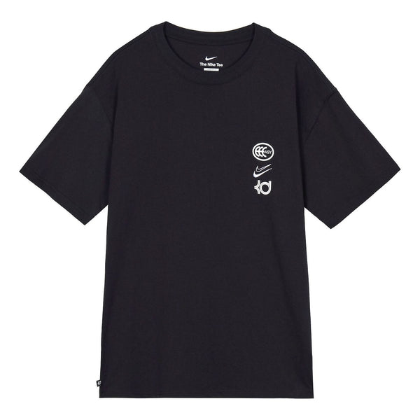 Футболка Nike Kevin Durant Max90 T-shirt 'Black', черный 2021 men american basketbal jersey brooklyn kevin durant james harden kyrie irving t shirt