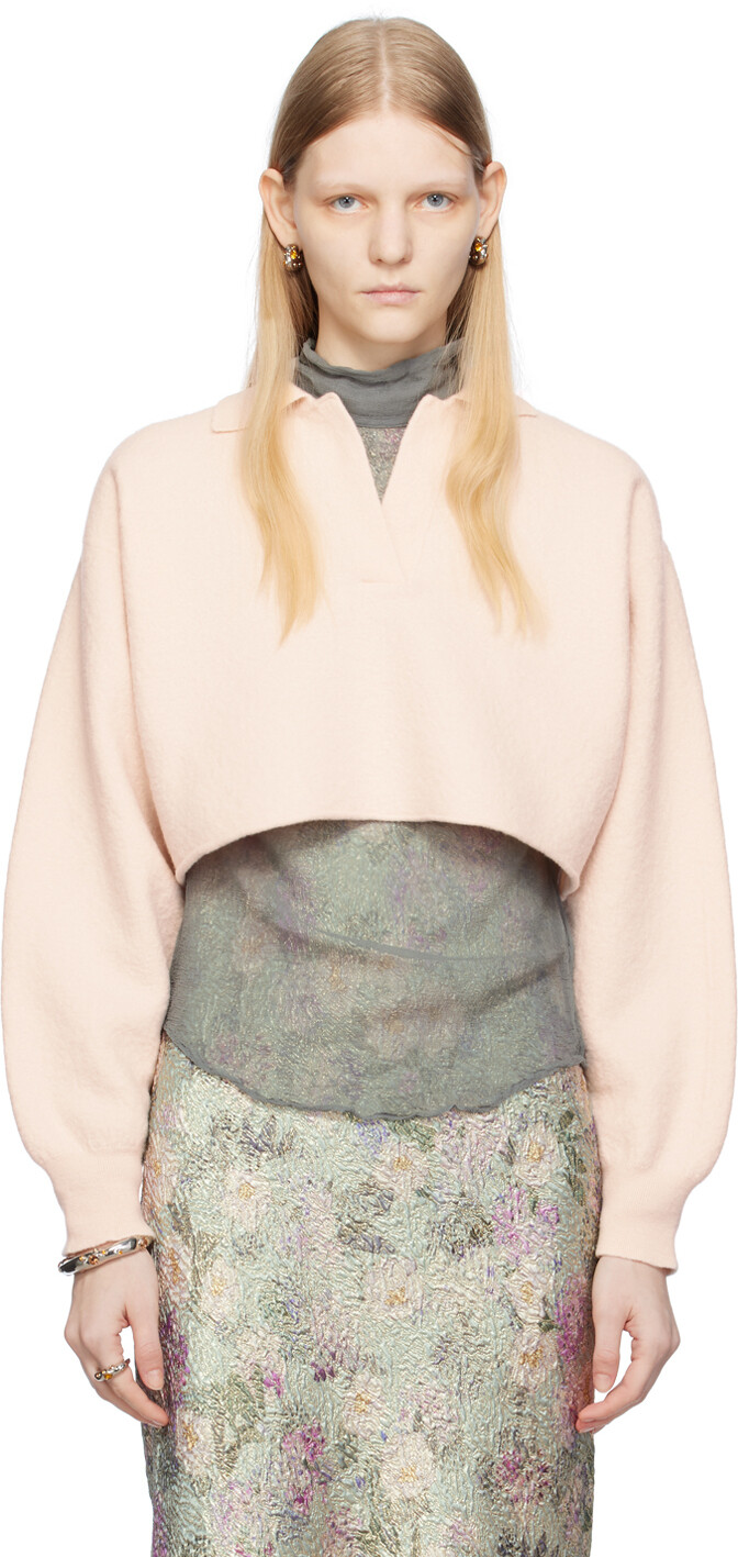 

Розовая футболка-поло Dries Van Noten Terra, Розовый