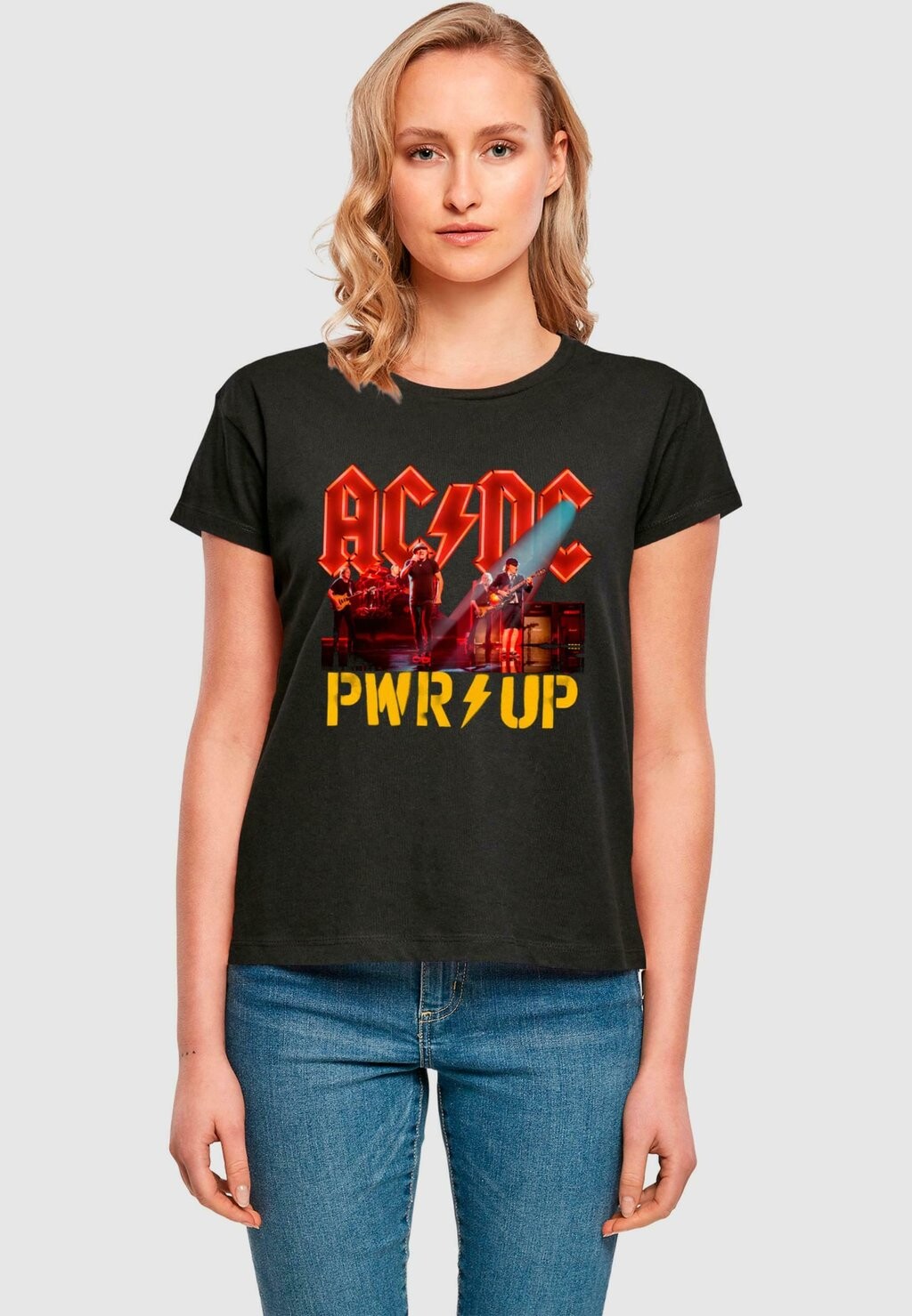 

Футболка с набивным рисунком ACDC -PWRUP STAGE LIGHTS BOX TEE Merchcode, черный