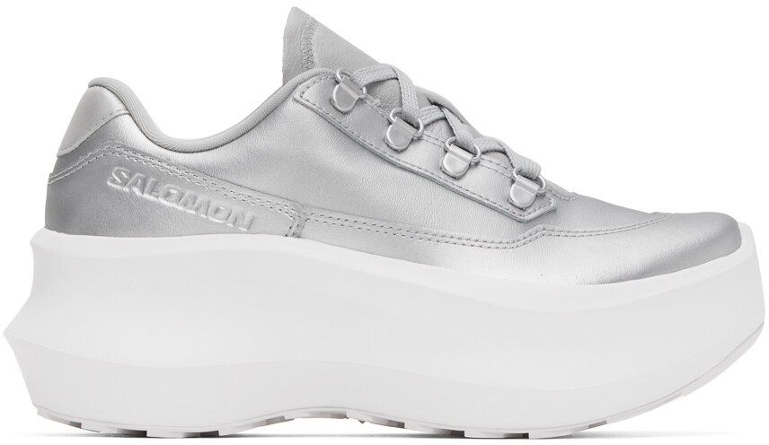 

Серебристые кроссовки Comme des Garçons Salomon Edition SR811