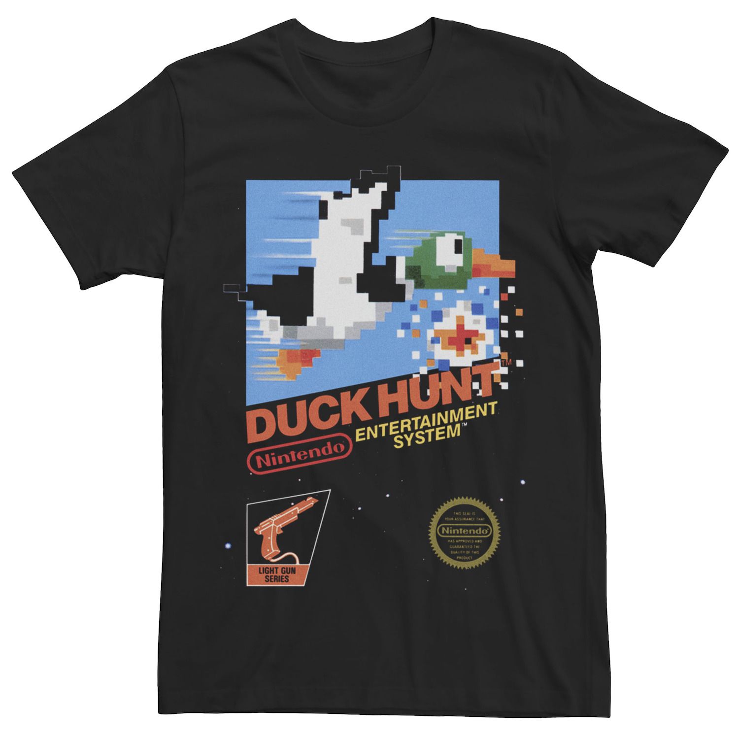 Мужская ретро-винтажная футболка с обложкой для Nintendo NES Duck Hunt Licensed Character