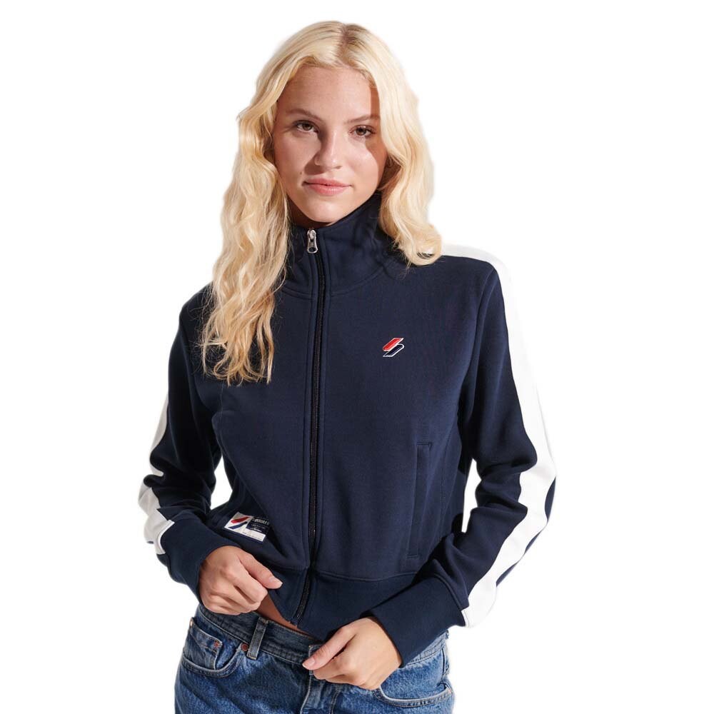 

Толстовка Superdry Code Track Full Zip, синий