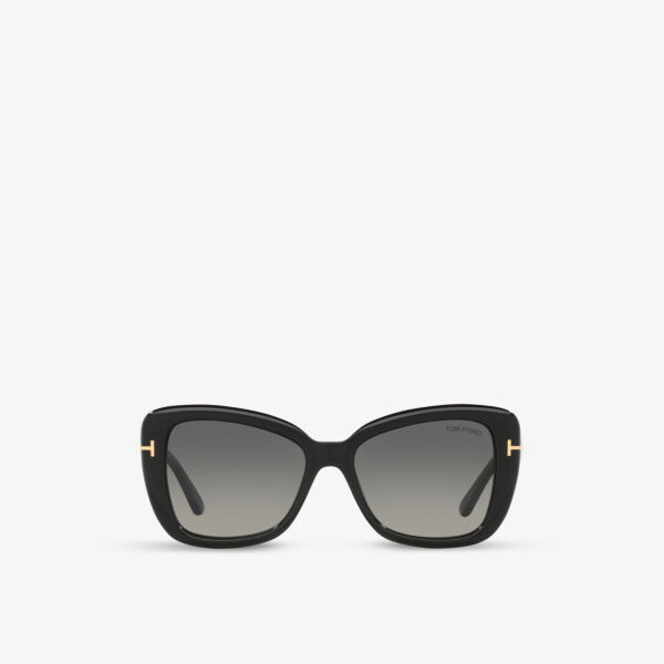 

Солнцезащитные очки ft1008 в оправе-бабочке из ацетата Tom Ford, черный