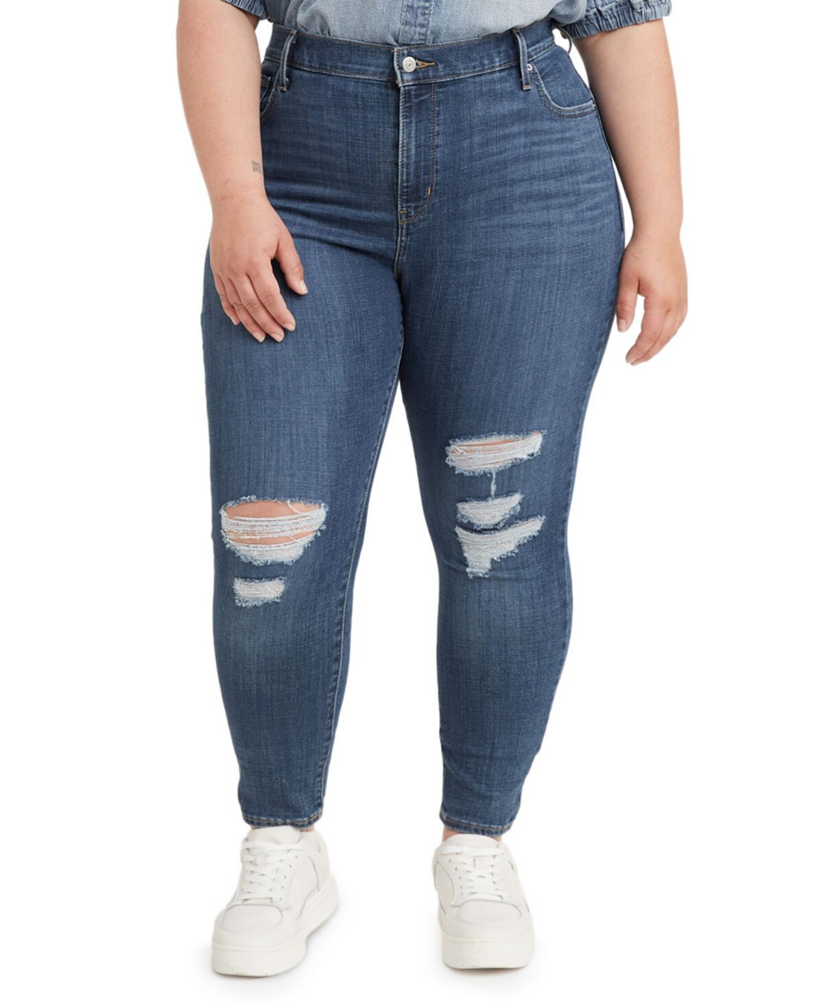

Модные джинсы скинни размера 721 с высокой посадкой Levi's