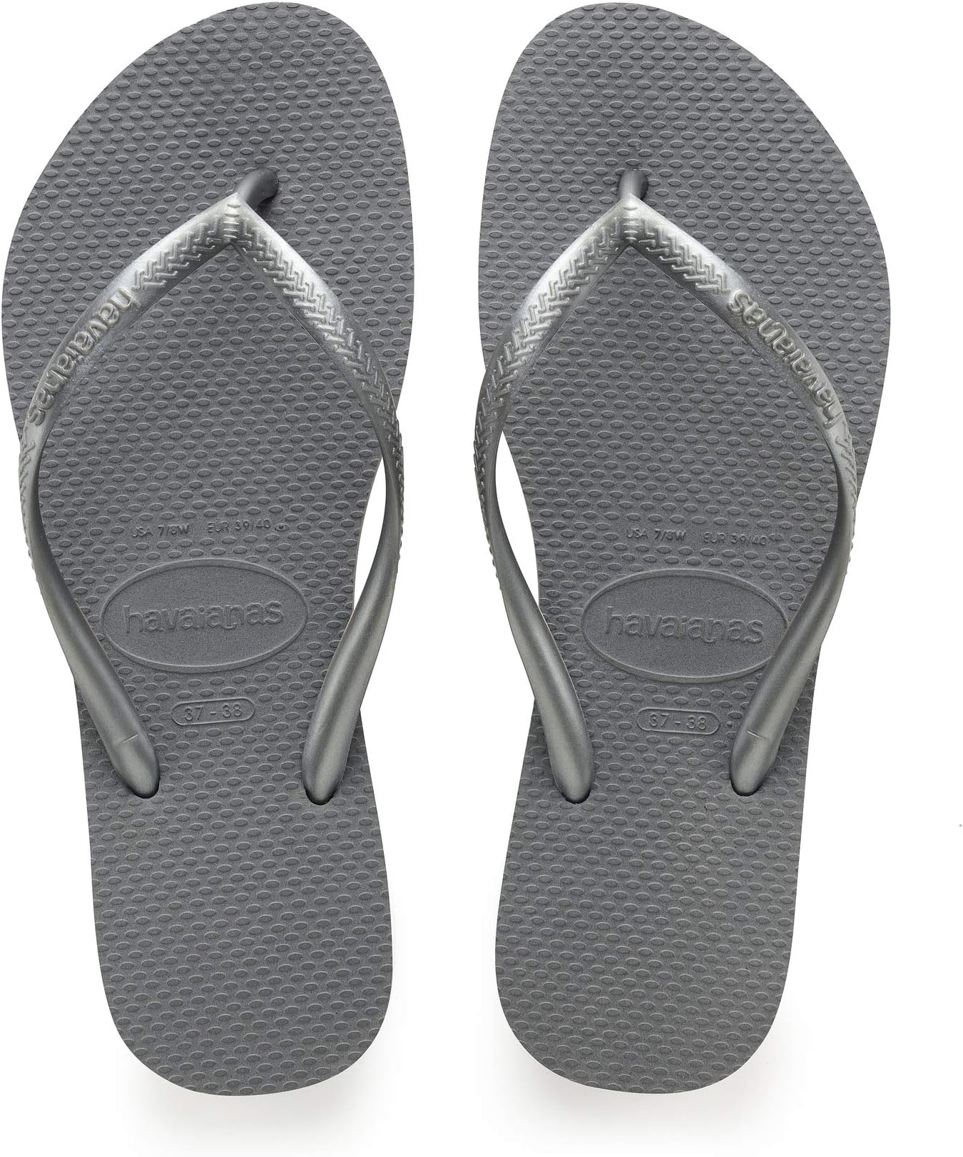 цена Шлепанцы Slim Flip Flop Sandal Havaianas, цвет Steel Grey