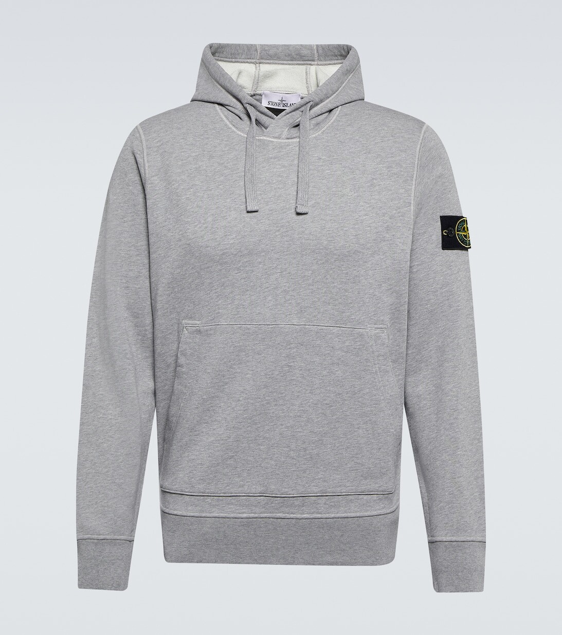 

Худи с нашивкой-логотипом Stone Island, серый