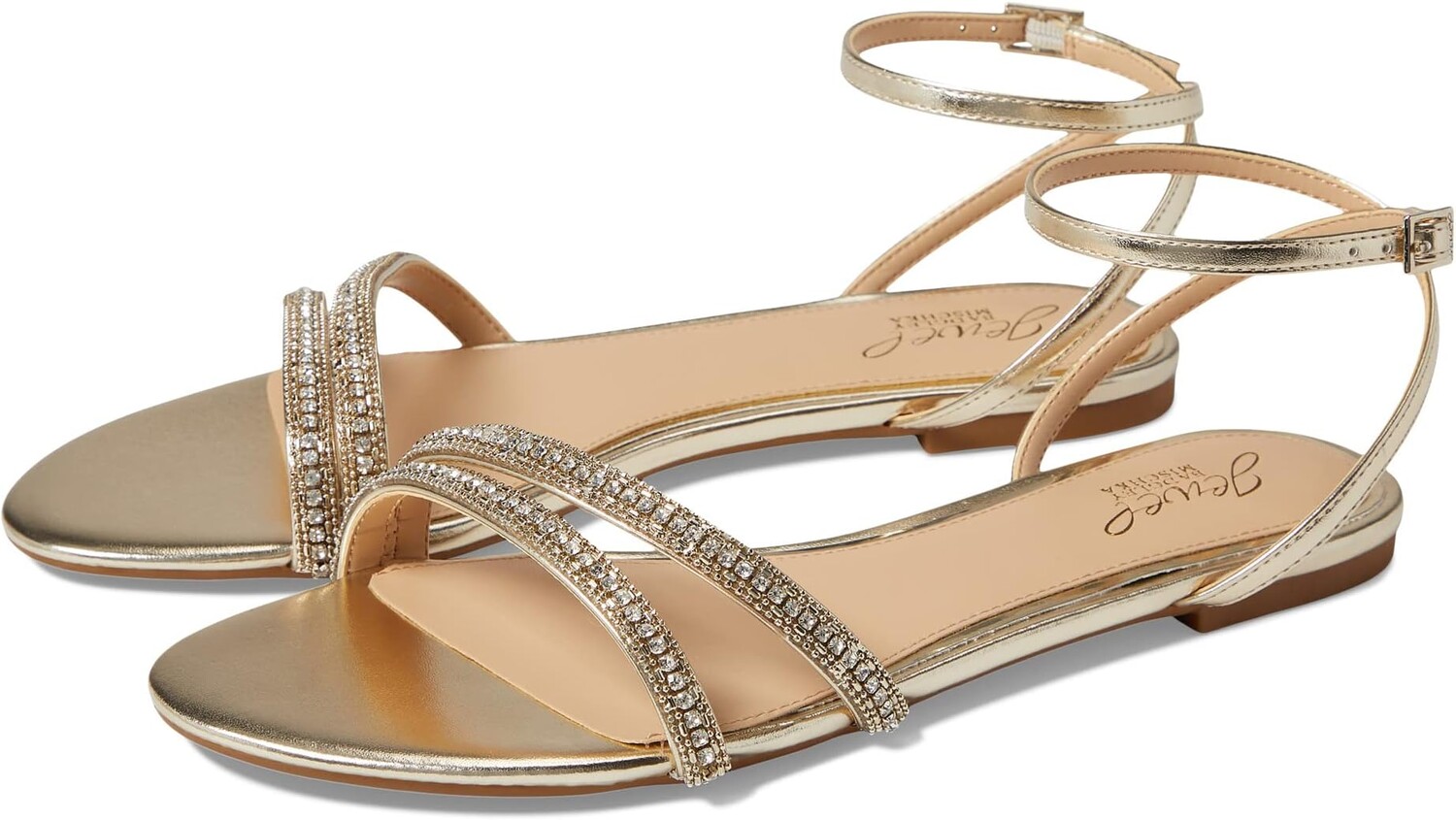 

Сандалии Jewel Badgley Mischka Roslyn, цвет Light Gold