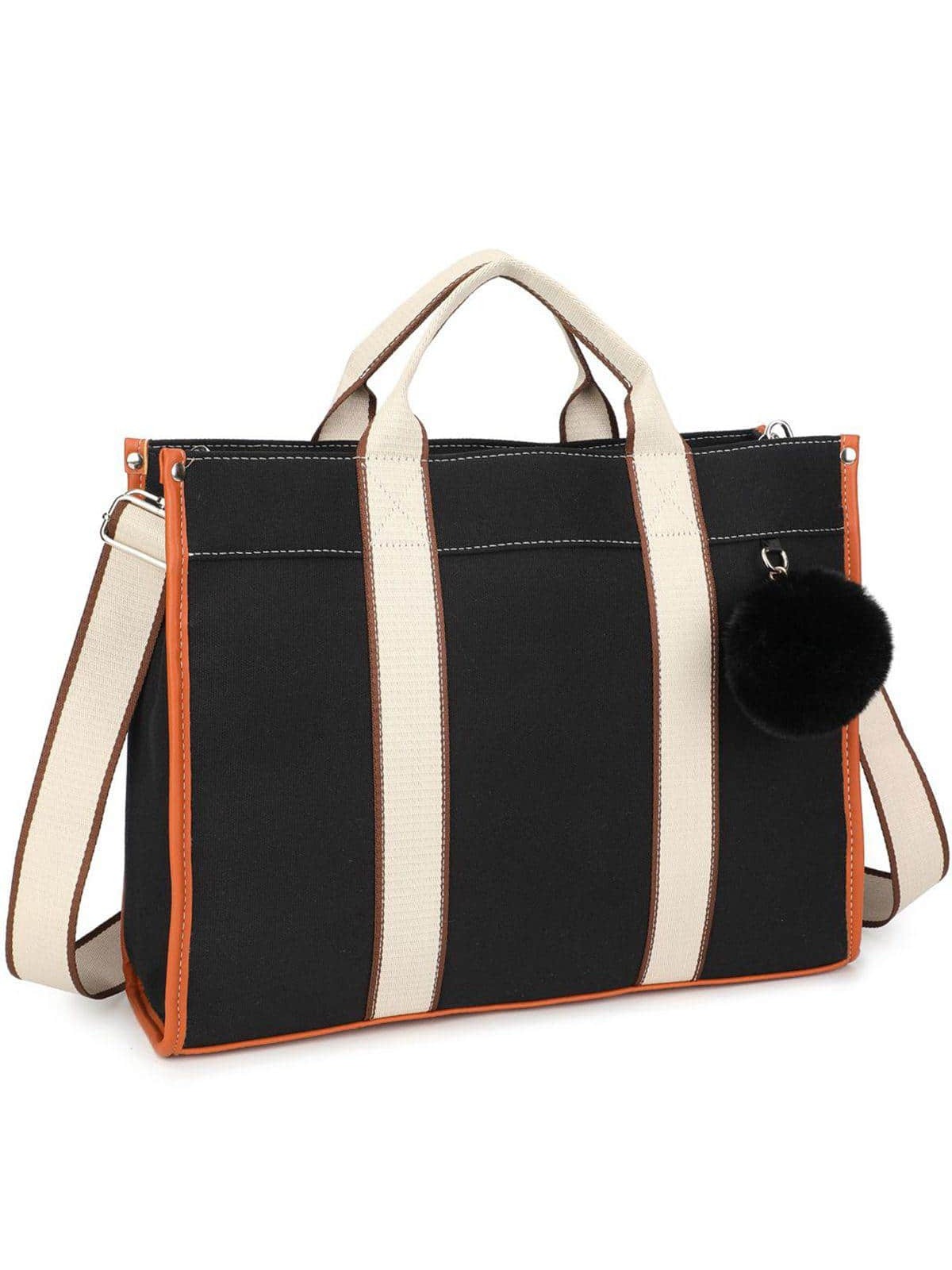 Минималистичная большая сумка для ноутбука для женщин, черный портфель мужской кожаный деловой сумка мессенджер на плечо большой вместимости винтажный офисный саквояж для ноутбука 14 дюймов