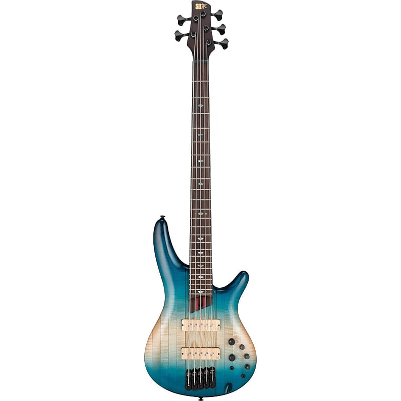 

Басс гитара Ibanez 2021 SR5CMLTD Premium 5-String Bass Guitar - Caribbean Islet Low Gloss