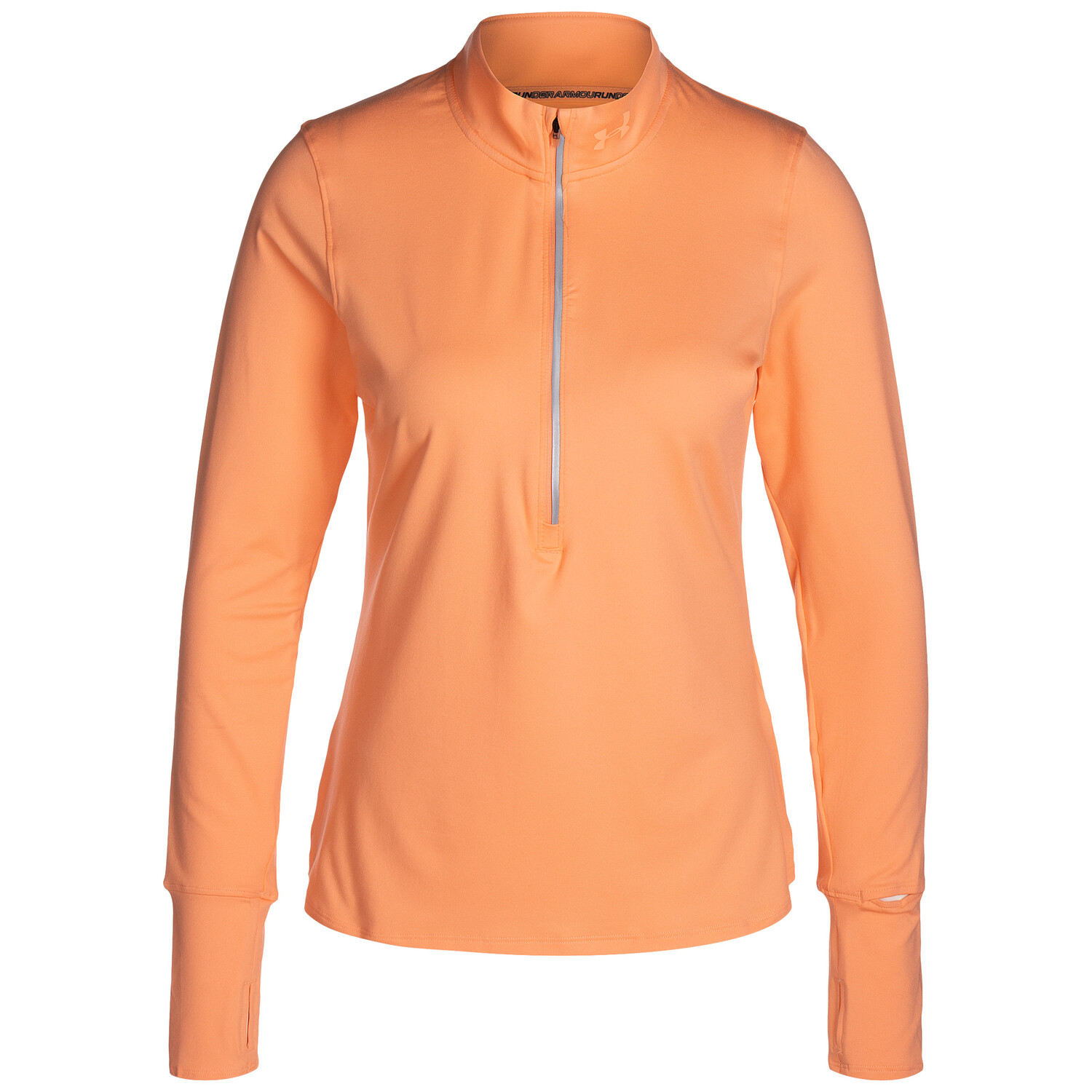 

Лонгслив Under Armour Qualifier Run 1/2 Zip, цвет apricot