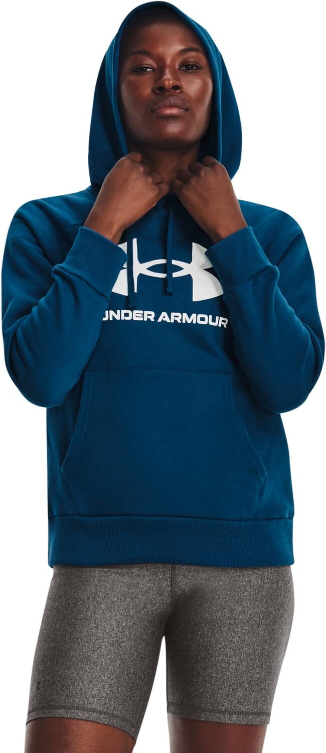 

Флисовая толстовка с большим логотипом Rival Under Armour, цвет Varsity Blue/White