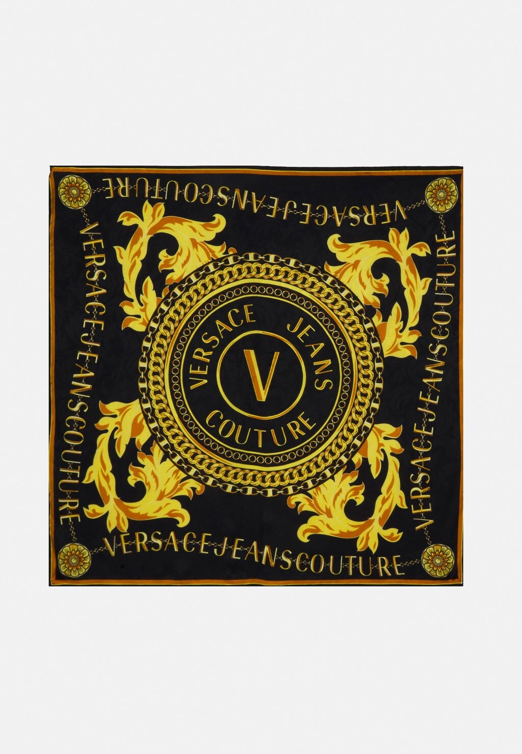 

Шарф ШАРФ С УЗОРОМ ЛИСТЬЕВ Versace Jeans Couture, цвет черный/золото
