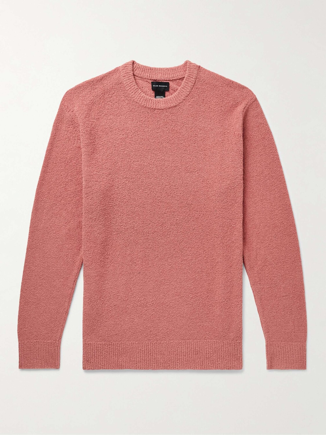 

Свитер из смесового хлопка из букле CLUB MONACO, розовый