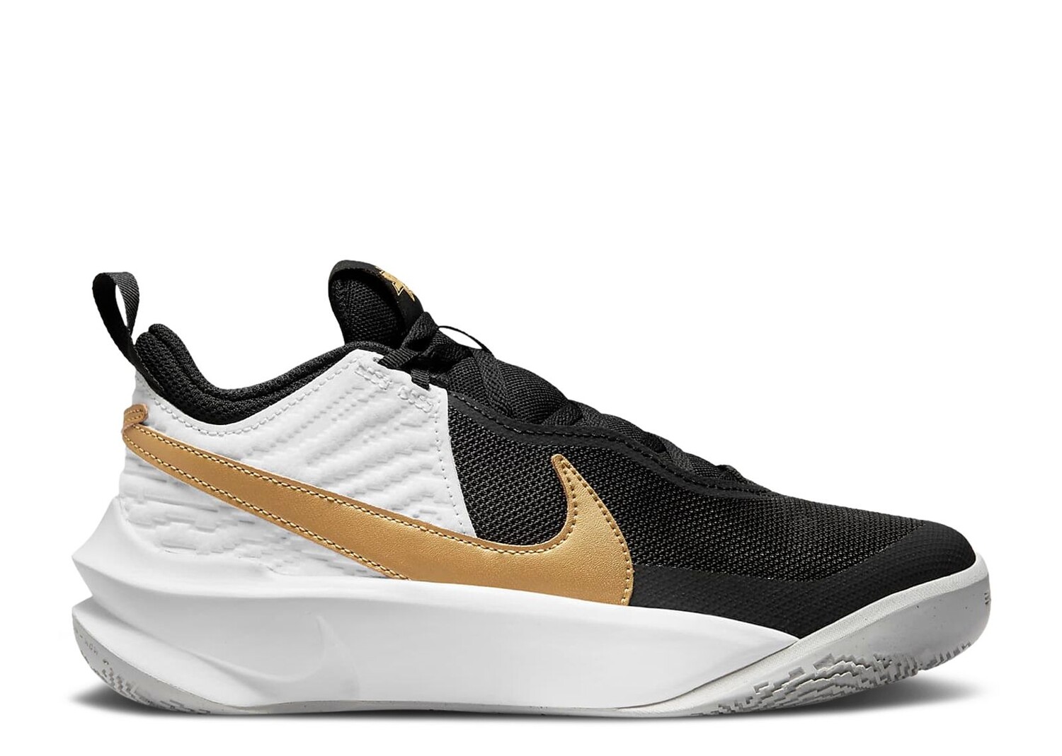 

Кроссовки Nike Team Hustle D10 Gs 'Black Metallic Gold', черный