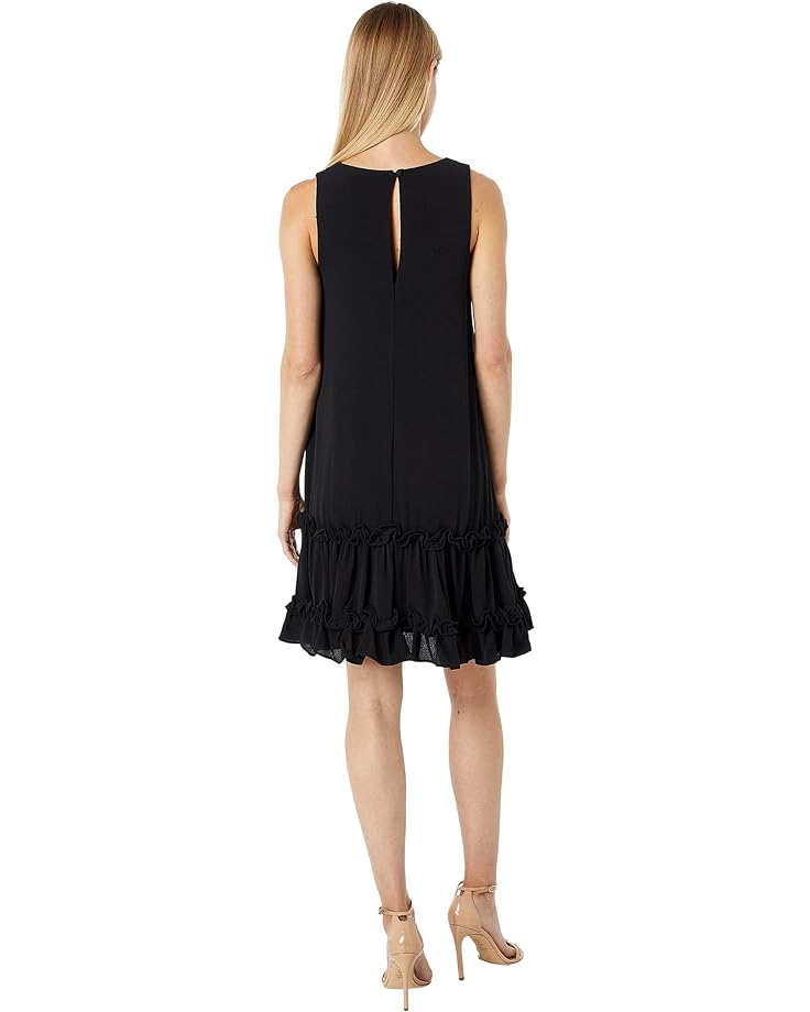 Платье Sage Ruffle Swing Mini Dress, черный