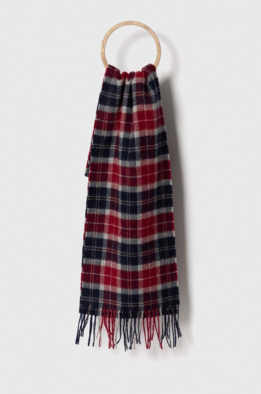 

Шерстяной шарф Barbour, красный