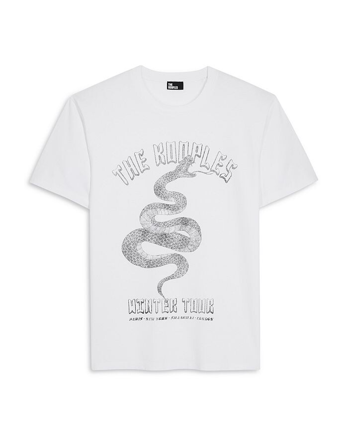 

Хлопковая эластичная футболка с графическим логотипом Winter Tour The Kooples