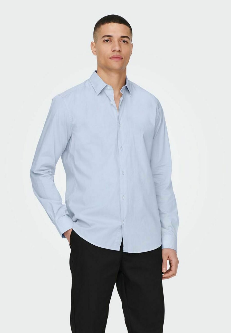 

Элегантная рубашка Onsandy Slim Easy Iron Only & Sons, цвет cashmere blue