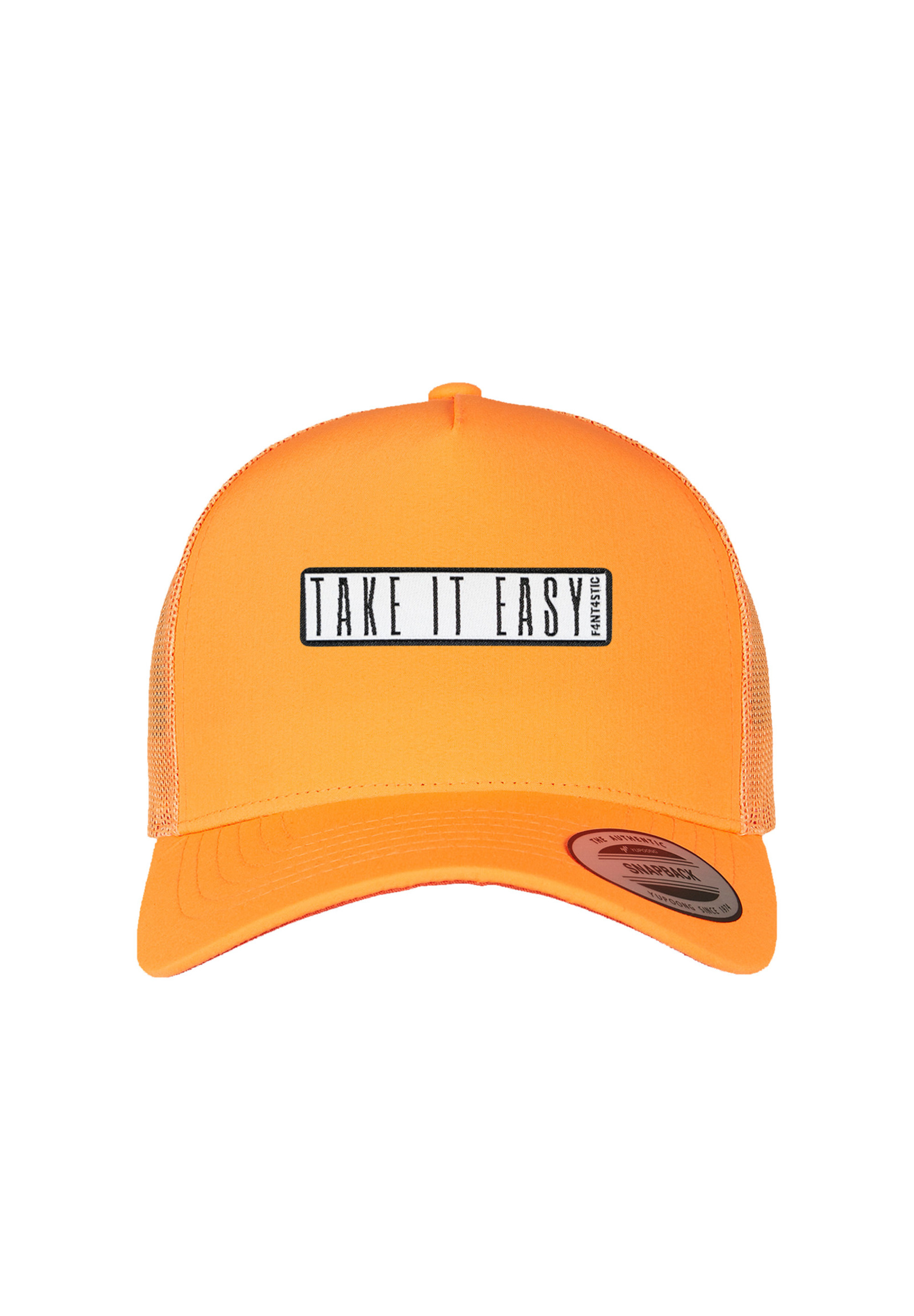 

Кепка F4NT4STIC Trucker Cap Neon Take It Easy, цвет neonorange