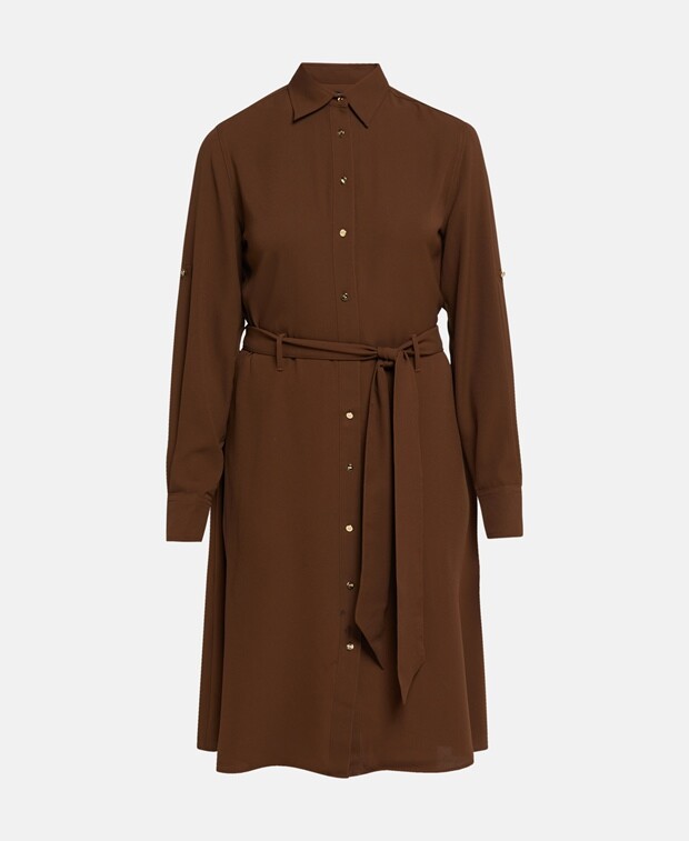

Платье-рубашка на талии Lauren Ralph Lauren, коричневый