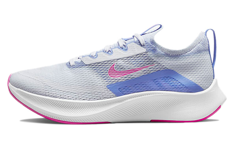 

Низкие кроссовки Nike Wmns Zoom Fly 4 серый/розовый