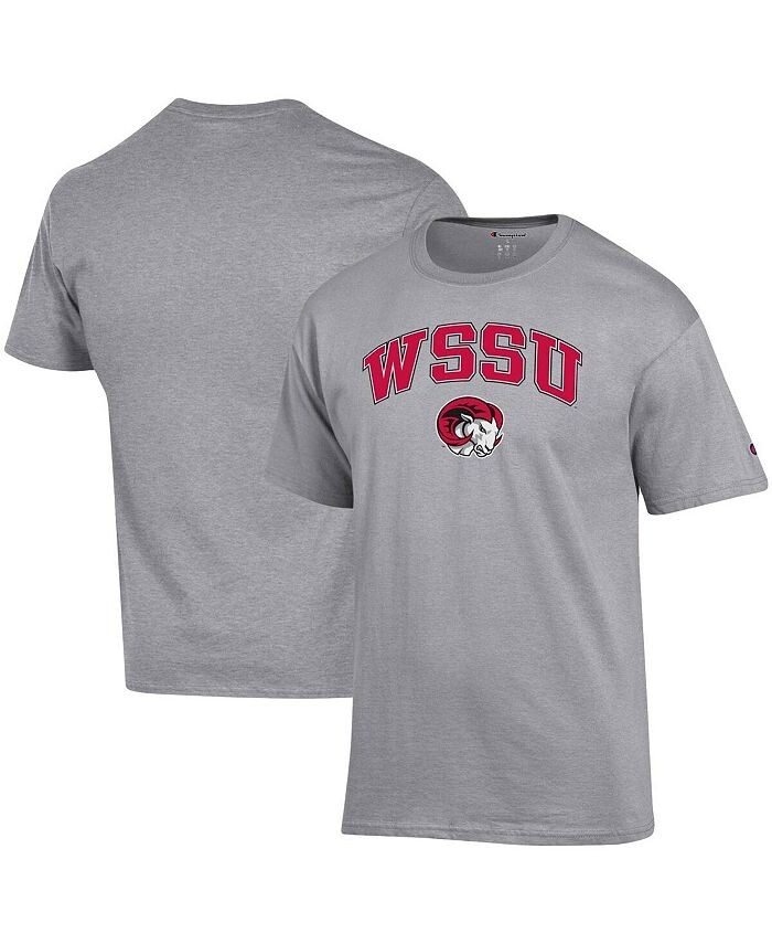 

Мужская серая футболка с логотипом Winston-Salem State Rams Arch Over Logo Champion, серый