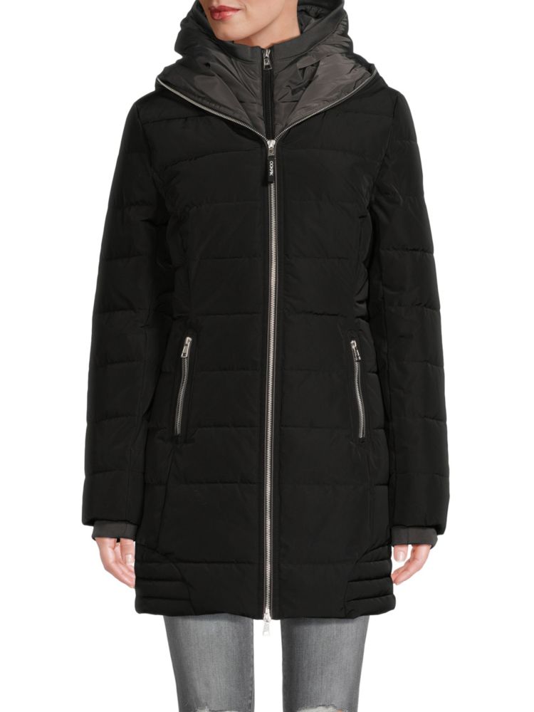 Двухслойное пуховое пальто Sky Ookpik, цвет Black Charcoal